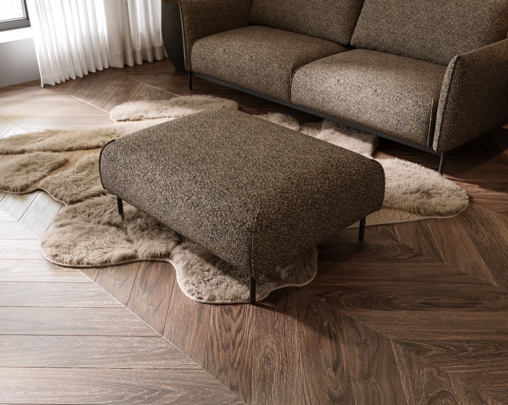 Rozkładana kanapa z pufą jak narożnik SLIM 7