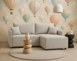 Narożnik 200 cm z funkcją spania do małego pokoju