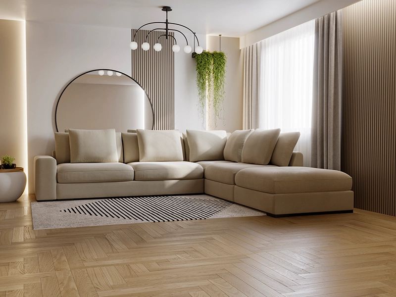 Kanapa narożna do siedzenia