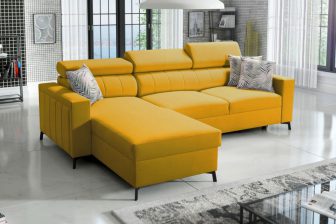 Mały ekskluzywny narożnik rozkładany