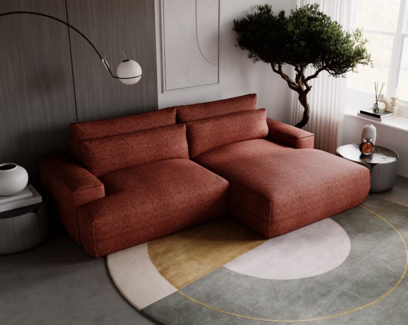 Komfortowy narożnik z krótkim bokiem