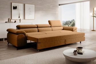 Sofa rozkładana typu wózek