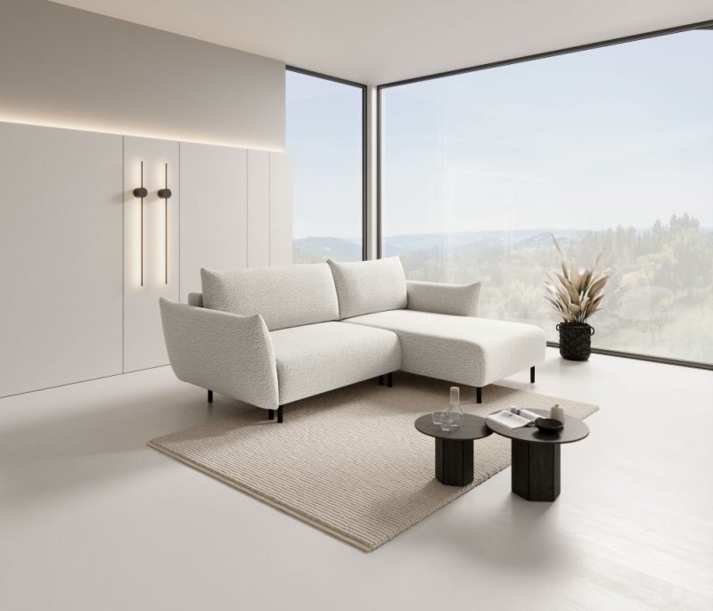 Puchata sofa narożna