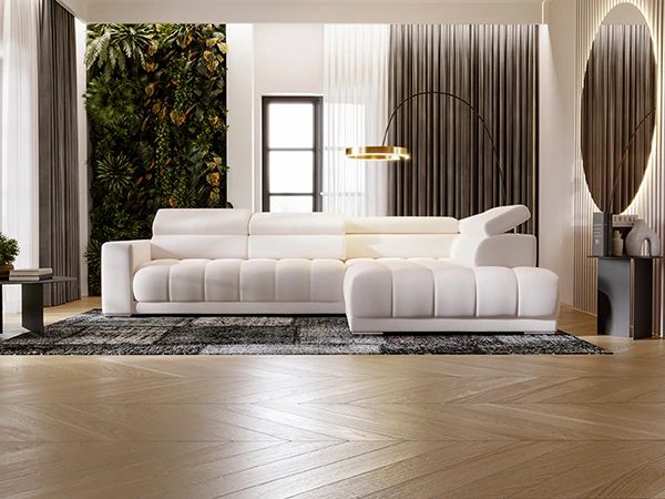 Szeroka kanapa narożna