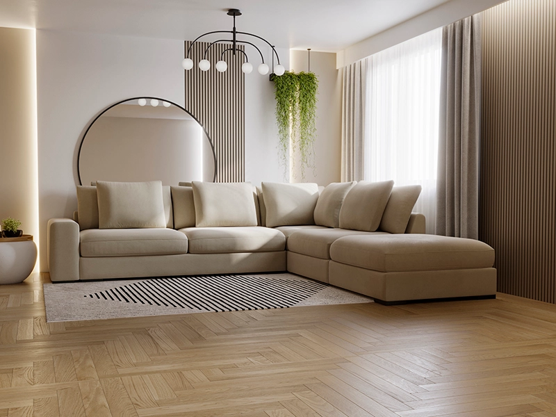 Szeroka sofa narożna