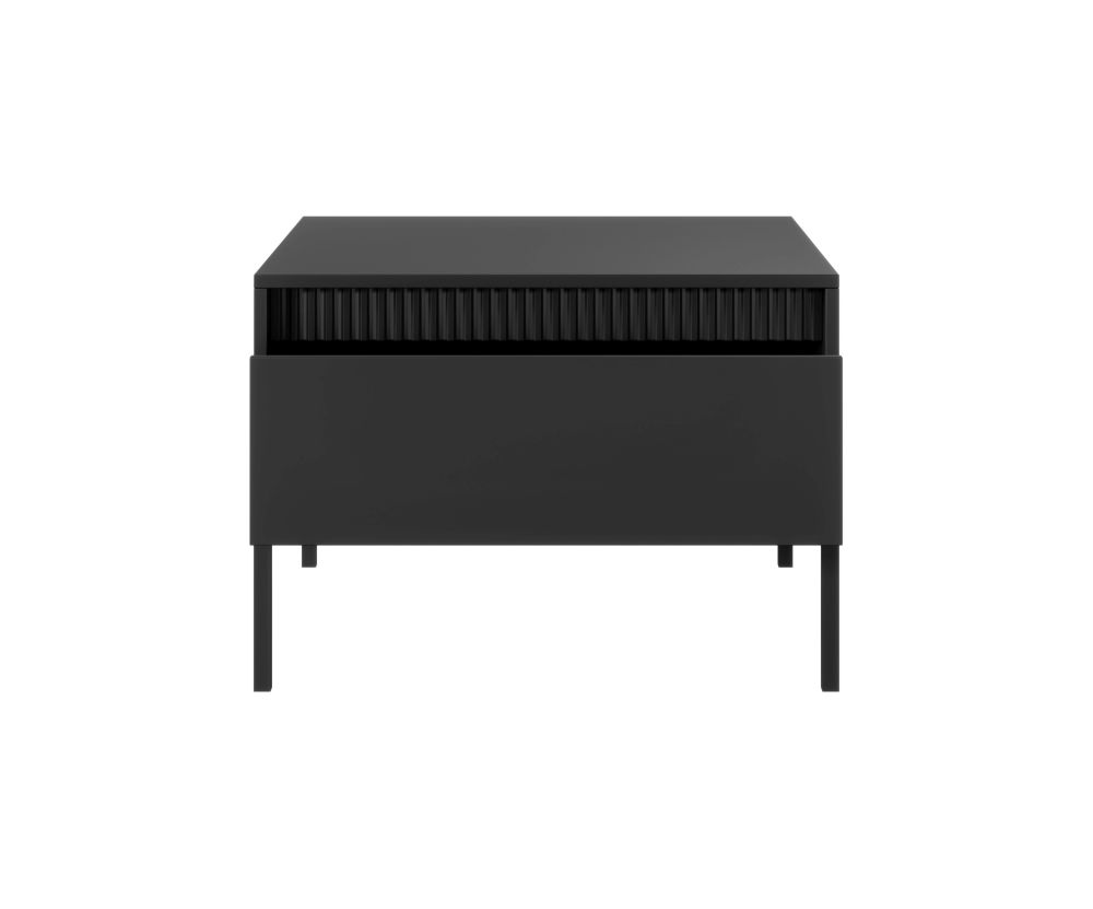 Czarny stolik kawowy z szufladą AGATA 1