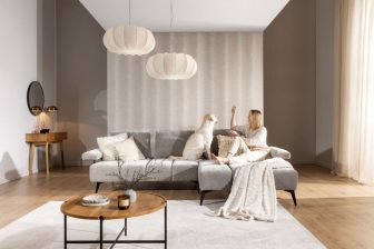 Fajny salon z narożnikiem