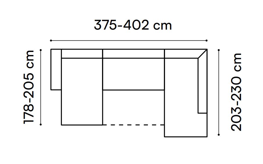 Narożnik U regulowana głębokość siedzisk funkcja spania pianka HR LOTOS 1 2