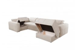 Narożnik U z regulowaną głebokością siedzisk z funkcją spania REVIT 4 7