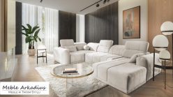 Narożnik U z regulowaną głebokością siedzisk z funkcją spania REVIT 4 5