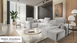 Narożnik U z regulowaną głebokością siedzisk z funkcją spania REVIT 4 2