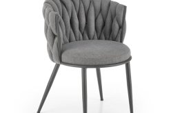 Piękne popielate krzesło do salonu