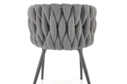 K516 piękne popielate krzesło do salonu 1