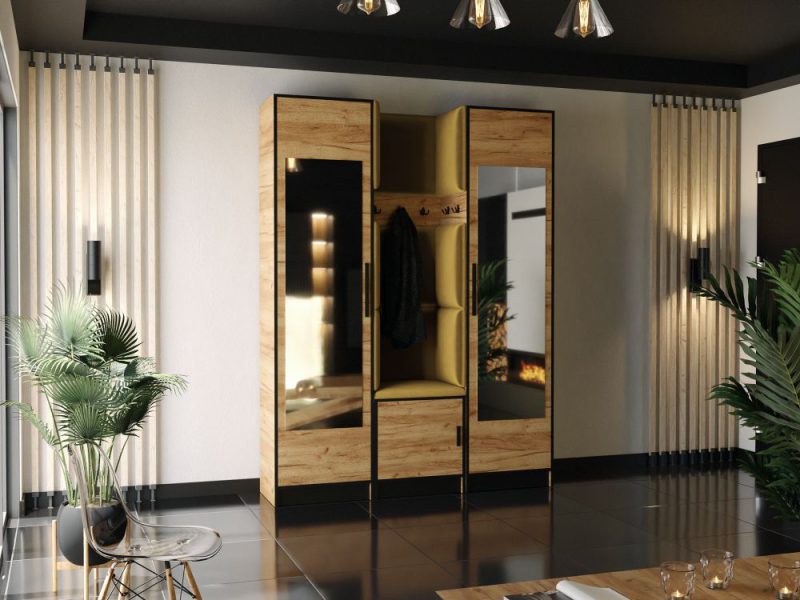 Ciekawe ściany w przedpokoju