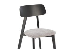 Krzesło bukowe popielata tapicerka