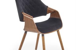 K396 krzesło orzechowy czarny