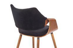 K396 krzesło orzechowy - czarny 3