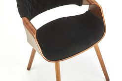 K396 krzesło orzechowy - czarny 1