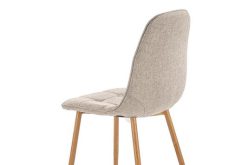 K316 krzesło beżowe nogi dąb miodowy 2