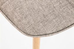 K316 krzesło beżowe nogi dąb miodowy 3