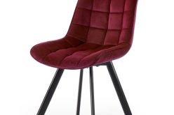 Krzesło bordowe nowoczesne
