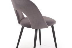 K384 modne krzesło popielate 1