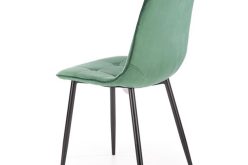 K417 ciemnozielone krzesło tapicerowane 1
