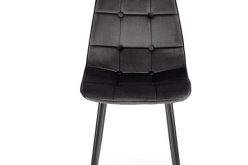 K417 czarne krzesło tapicerowane 1