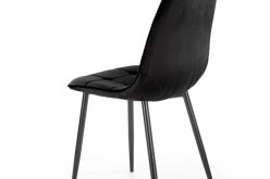 K417 czarne krzesło tapicerowane 2