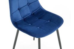 K417 granatowe krzesło tapicerowane 2