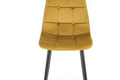 K417 musztardowe krzesło tapicerowane 1