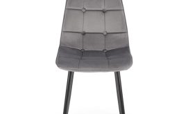 K417 popielate krzesło tapicerowane 1