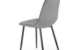 K417 popielate krzesło tapicerowane 2