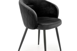 Kubełkowy fotel czarny