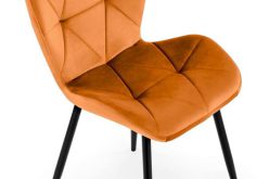 K453 cynamonowe krzesło z przeszyciami 1