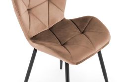 K453 beżowe krzesło z przeszyciami 1