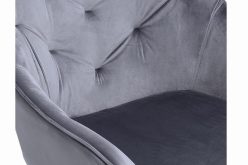 K487 popielate krzesło do salonu z podłokietniami 2