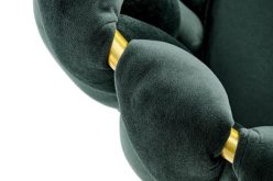 K517 ekskluzywne krzesło ciemnozielone złote 2