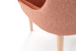 MALAGA krzesło cynamonowe z drewnem bukowym 3