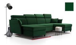 Mały narożnik U z funkcją spania