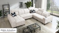 Narożnik U kształtny z funkcją spania z ładowarką USB SILVER 8 4