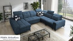 Narożnik U kształtny z funkcją spania z ładowarką USB SILVER 8 1