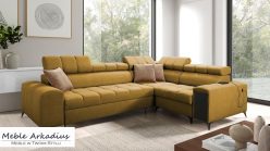 Narożnik z funkcją spania z USB z barkiem GUSTAV 2 5