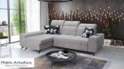 Narożnik z funkcją spania z ładowarką USB SILVER 1 3