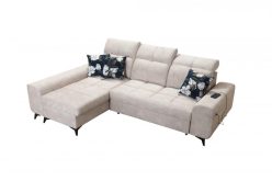 Narożnik z funkcją spania z ładowarką USB SILVER 1 10