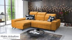 Narożnik z funkcją spania z ładowarką USB SILVER 1 6