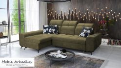 Narożnik z funkcją spania z ładowarką USB SILVER 1 8