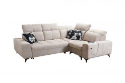 Narożnik z funkcją spania z ładowarką USB SILVER 2 10