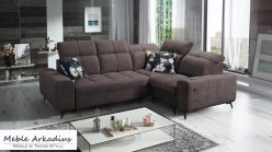 Narożnik z funkcją spania z ładowarką USB SILVER 2 4