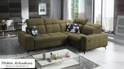 Narożnik z funkcją spania z ładowarką USB SILVER 2 5